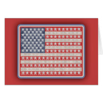 American Pirate Flag Greeting Card