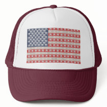 American Pirate Flag Trucker Hats