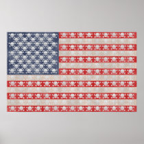 American Pirate Flag Print