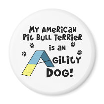 American Pit Bull Terrier Agility Dog magnets