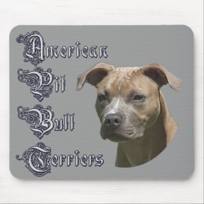 American Pit Bull Terrier (APBT) Mousepad by BullyForUs