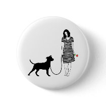 American Pit Bull Terrier Pinback Buttons