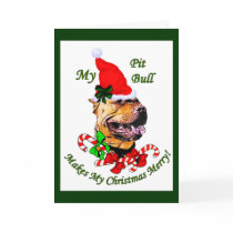 American Pit Bull Terrier Christmas Gifts cards