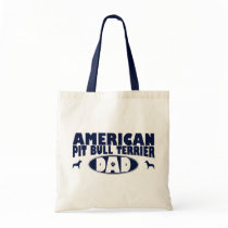 American Pit Bull Terrier Dad Tote Bags