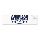 American Pit Bull Terrier Dad Bumper Sticker