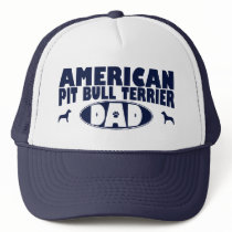 American Pit Bull Terrier Dad Trucker Hats