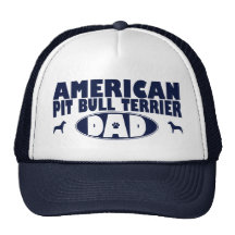 American Pit Bull Terrier Dad Trucker Hats