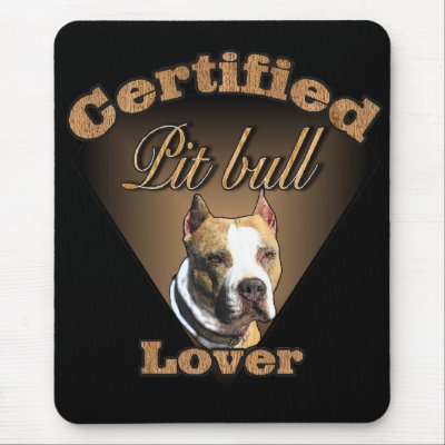 American Pit Bull Terrier Gifts Mouse Pad by DogsByDezign