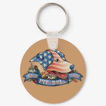American Pit Bull Terrier keychains by HardtGraphicArdts American Pit Bull Terrier keychains