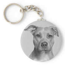 American Pit Bull Terrier Keychains