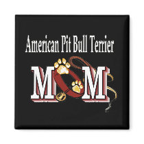 american pit bull terrier mom Magnet by DogsByDezign american pit bull terrier mom Magnet
