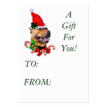 American Pit Bull Terrier Pitbull Christmas Gif... Business Card Templates