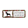 American Pit Bull Terrier Reindeer Christmas Return Address Labels