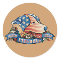 American Pit Bull Terrier Round Stickers