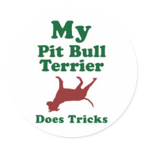 American Pit Bull Terrier Round Stickers