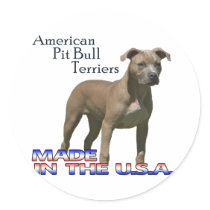 American Pit Bull Terriers : Small Stickers by BullyForUs American Pit Bull Terriers : Small Stickers