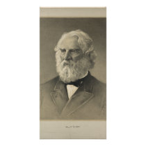 American Poet Henry Wadsworth Longfellow Portrait Photo Cards