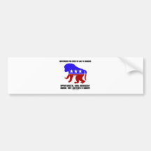 American Politics Is Like A Baboon Saying Bumper Sticker