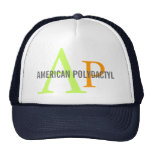 American Polydactyl Monogram Design Trucker Hats