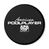 American Pool Player Fridge Magnets