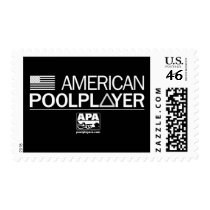 American Pool Player Postage Stamp