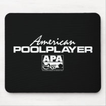 American Pool Player - White Mousepad