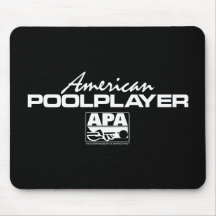 American Pool Player - White Mousepad