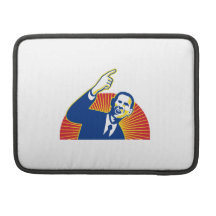 American President Barack Obama pointing forward Sleeve For MacBook Pro
