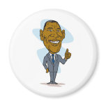 American President Barack Obama thumbs up Refrigerator Magnets