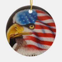 American Pride Christmas Ornament