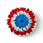 American Pride Flower Power Button