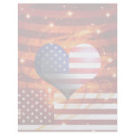 american pride heart design light flyer