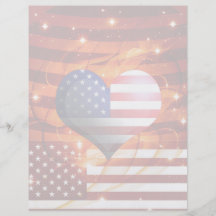 american pride heart design light flyer