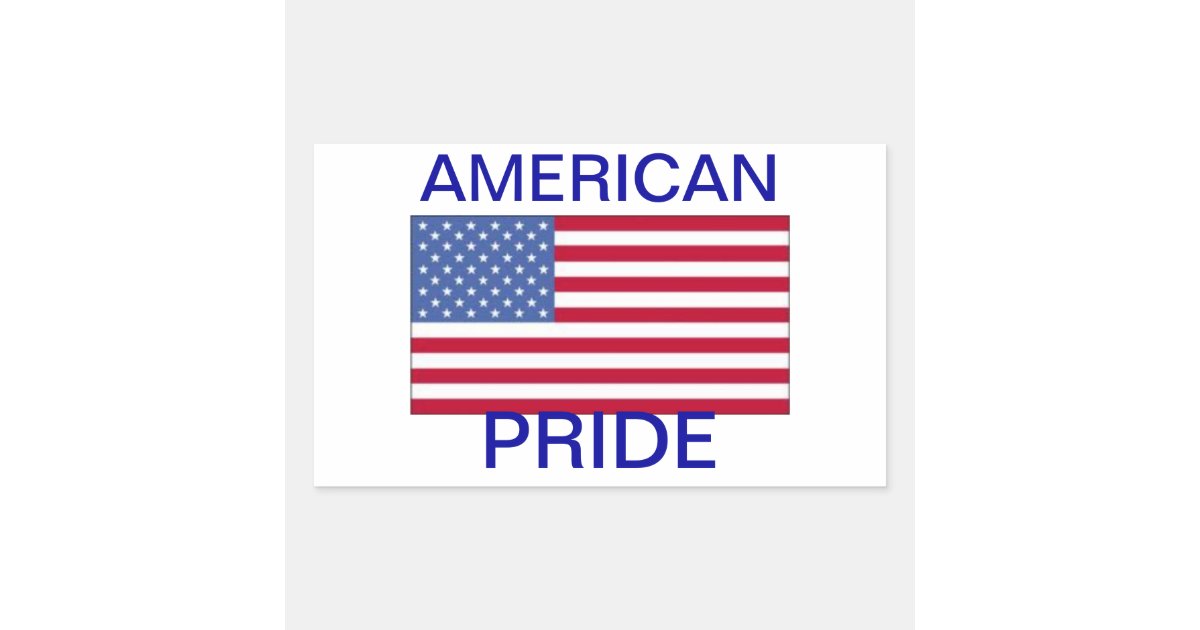 American Pride sticker Zazzle