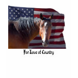 American Quarter Horse and Flag - Love of Country t-shirts