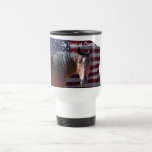 American Quarter Horse and Flag - Patriotic Mugs