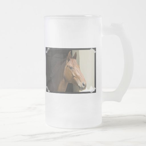 American Quarter Horse Frosted Beer Mug