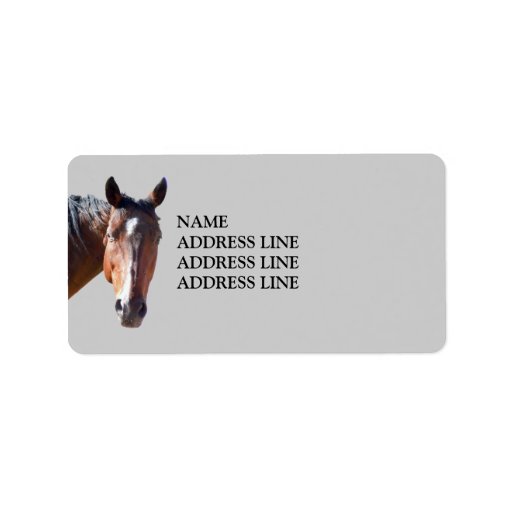 American Quarter Horse Western Return Address Label Zazzle