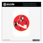 american quarterback football player passing iPod touch 4G decals