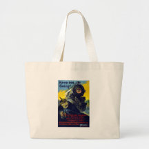 American Railroads, Keep 'Em Going in 1917 Tote Bags