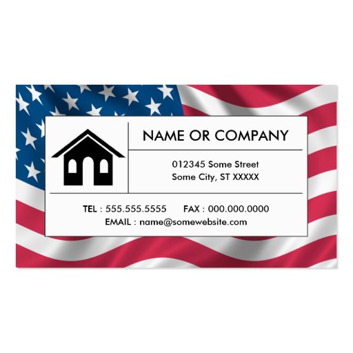 american real estate business cards (front side)