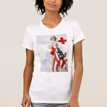 American Red Cross Vintage World War I Poster Tees