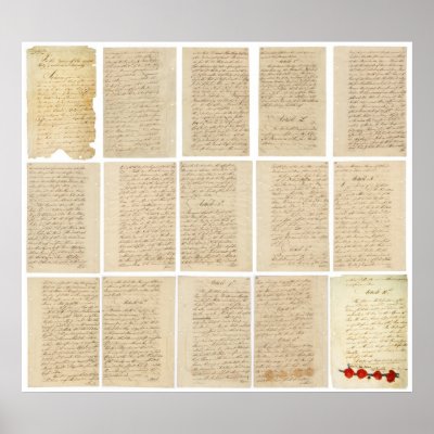 American Revolution 1783 Treaty of Paris All Pages Print by famousdocuments
