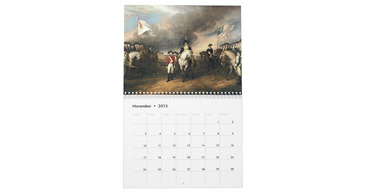 American Revolution Calendar Zazzle