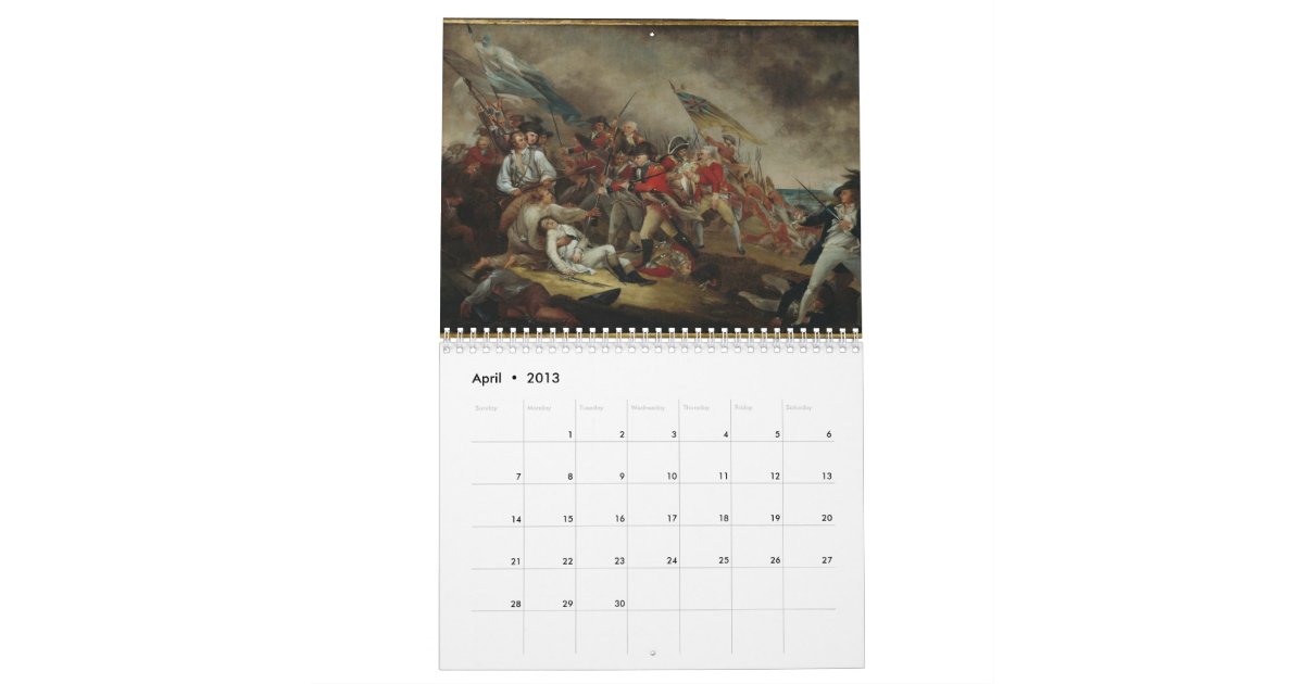 American Revolution Calendar Zazzle