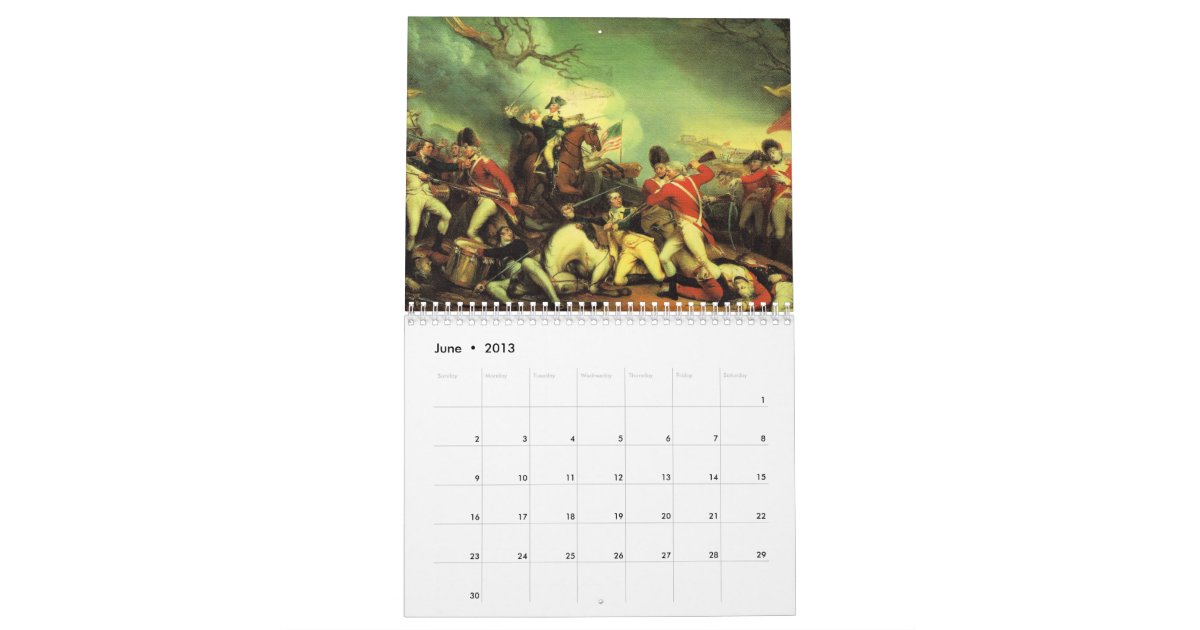 American Revolution Calendar Zazzle