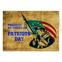 American revolution soldier general flag vintage greeting cards