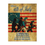 American revolution soldier marching flag postcards