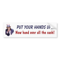 American Robbery Bumper Sticker bumper stickers by CleverSays American Robbery Bumper Sticker bumper stickers