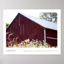 American Rural Red Barn Photography Posters